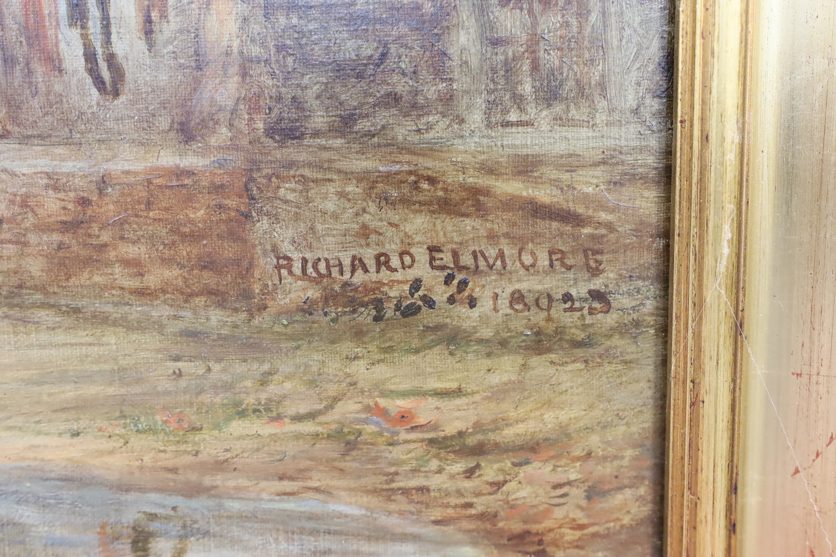 Richard Elmore (fl.1852-1885), oil on canvas, 